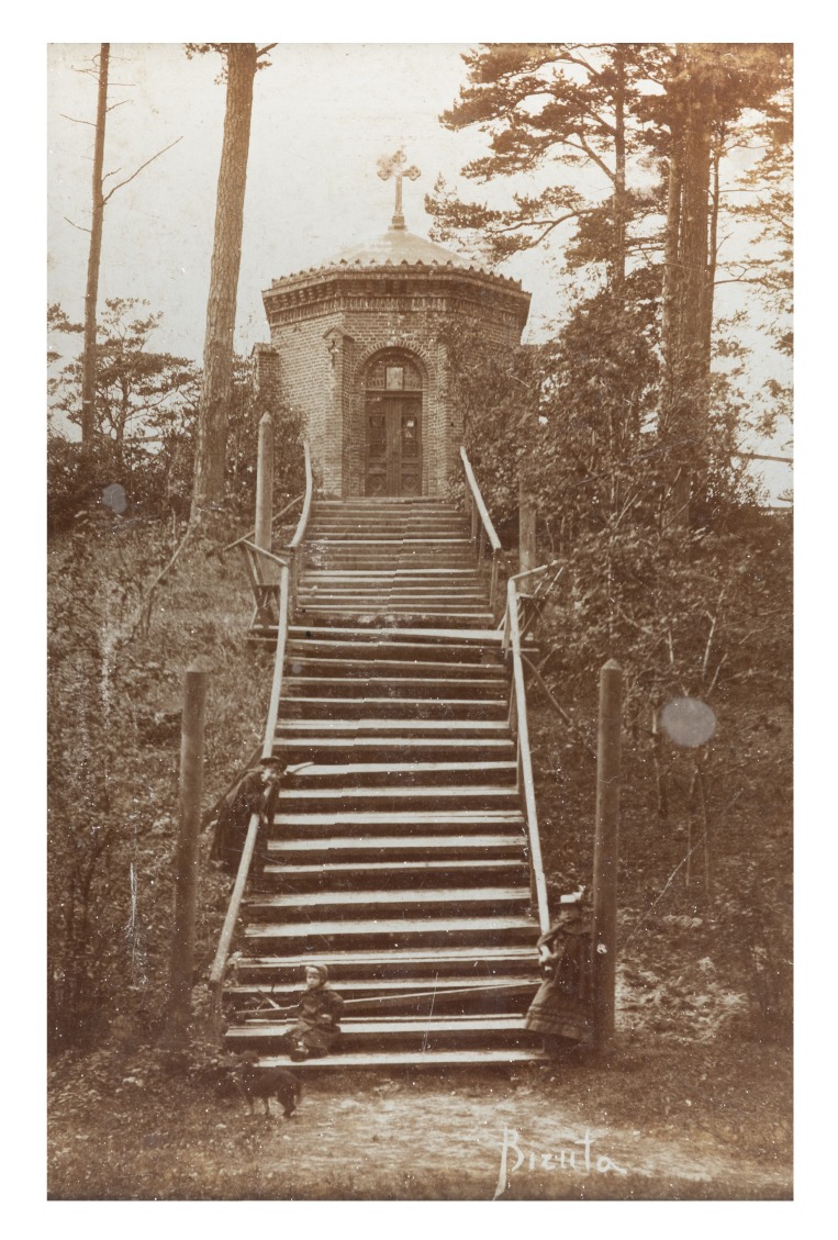 Birutė Hill and chapel in Palanga, late 19th century