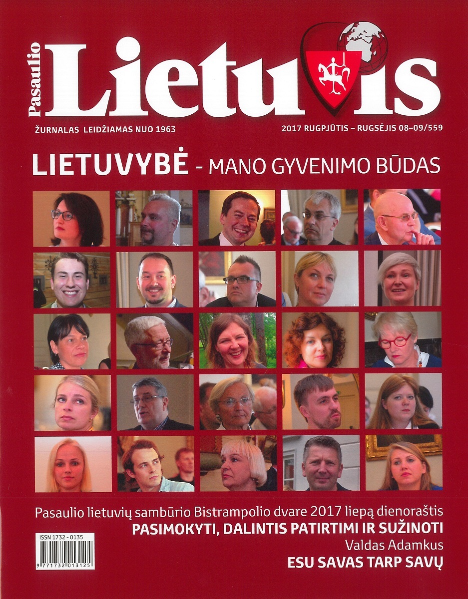 <p>Cover of <em>World Lithuanian</em>, No. 8-9, 2017</p>